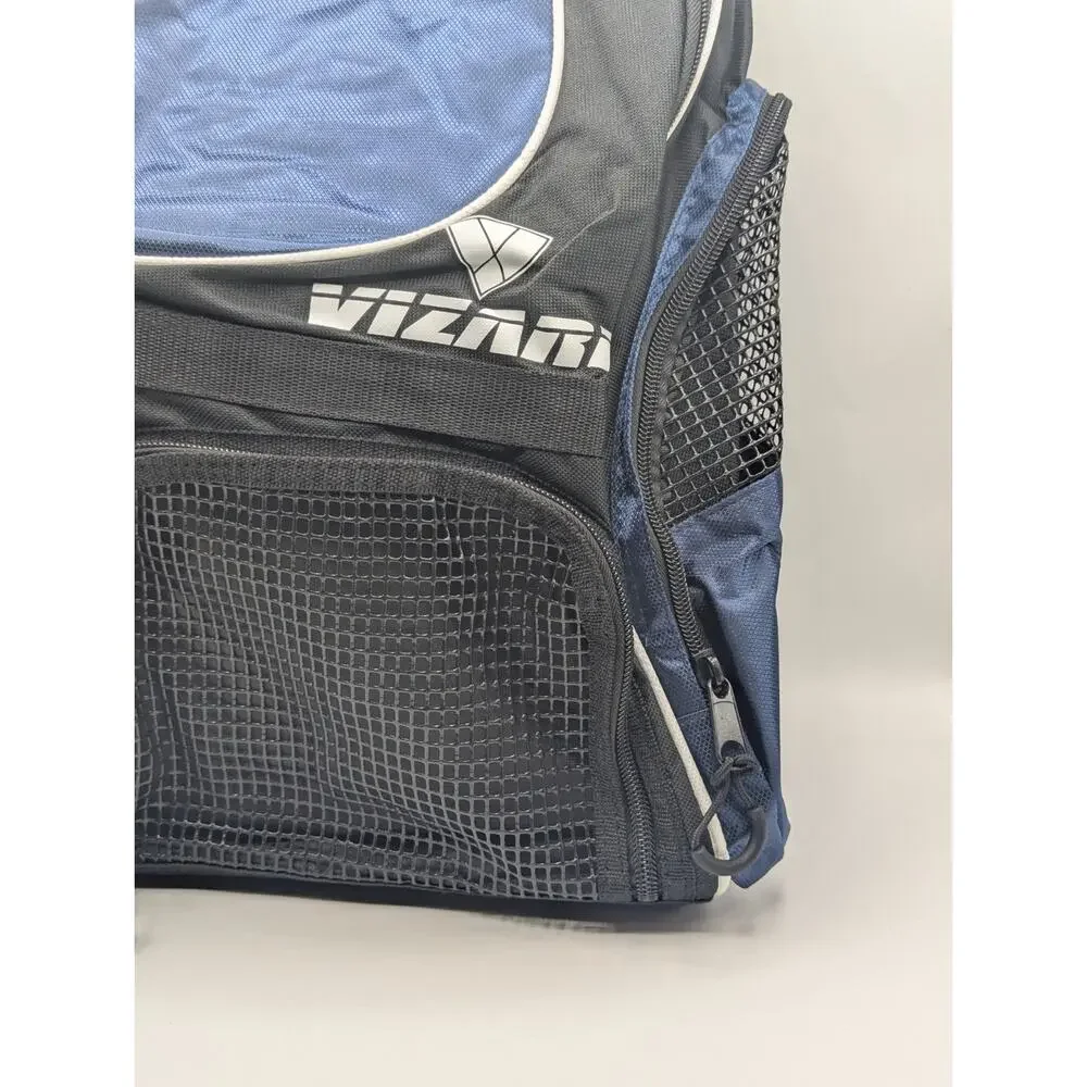 Vizari Solano Soccer Equipment Gear Bag Backpack Navy/Black NWT